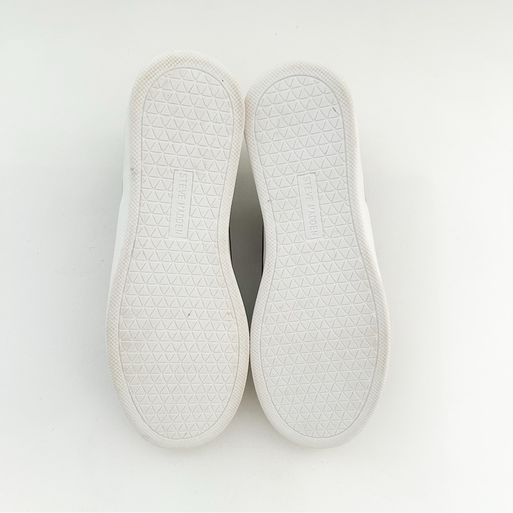 Steve Madden Brad Slip-On Sneakers Light Gray Platform Shoes Casual Comfort 7.5 - Picture 7 of 8